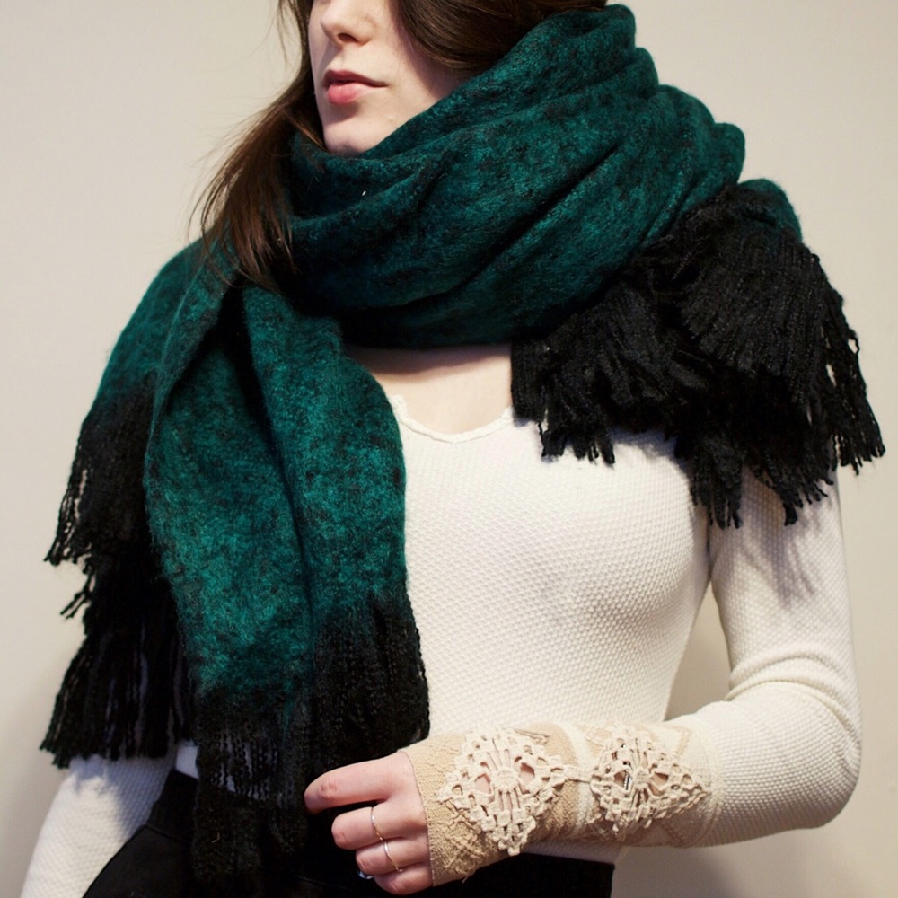 NWT Teal Blanket Scarf